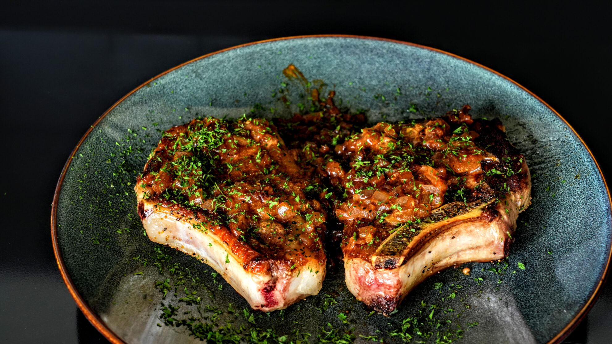 Pork Chops on the Griddle - Gallery Backyard BBQ